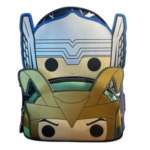 Loungefly Marvel Thor & Loki Funko Pop “Glow in the dark” Mini Backpack.